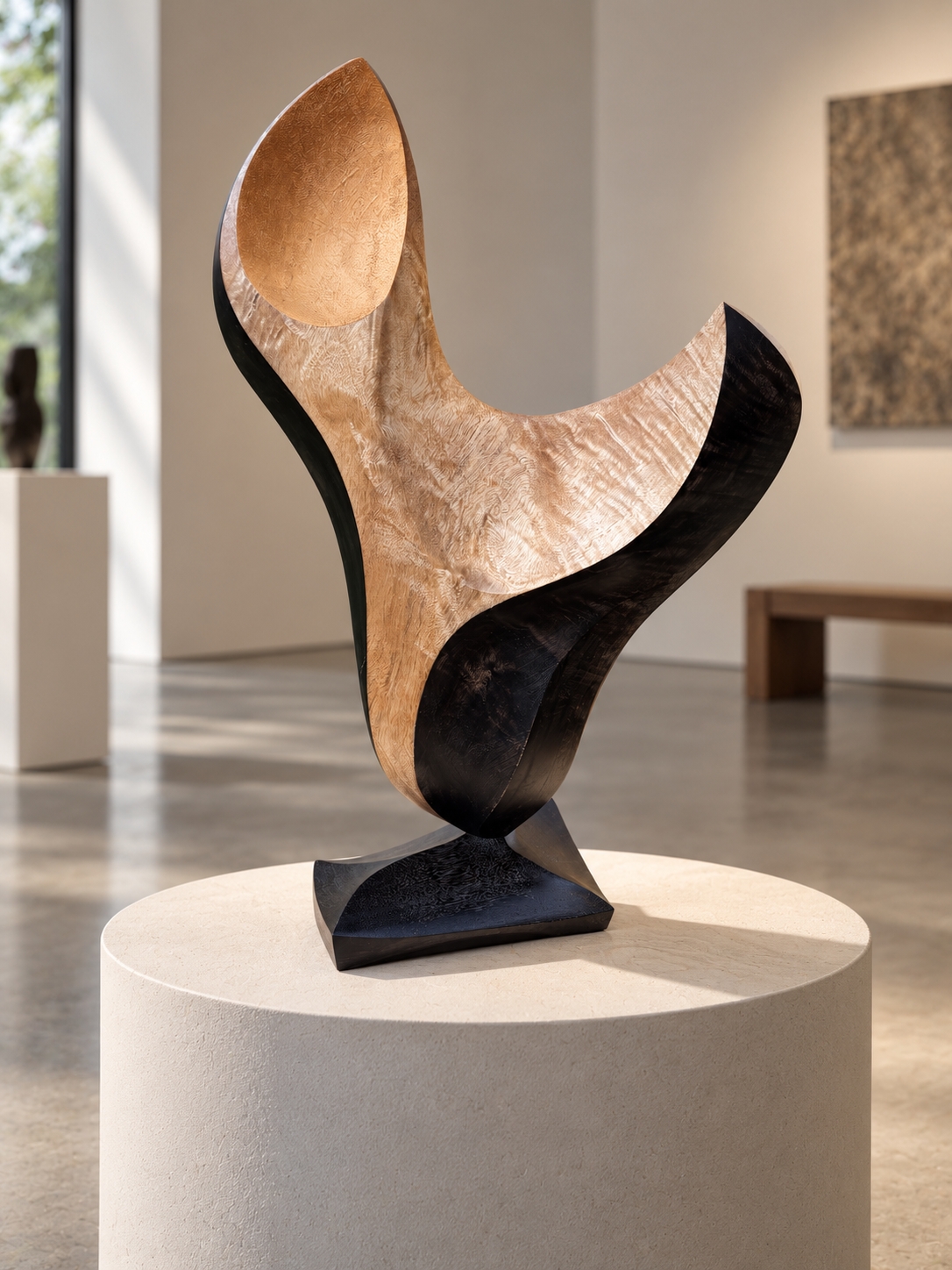 Golden Hour, a gilded Jacaranda sculpture by John Helle-Nielsen